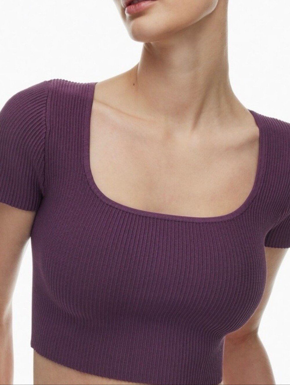 Babaton Sculpt Knit Cropped Top